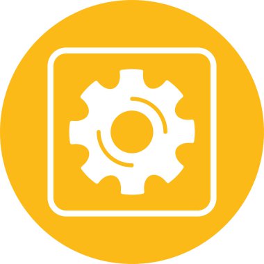 Teçhizat Web simgesi basit illüstrasyon