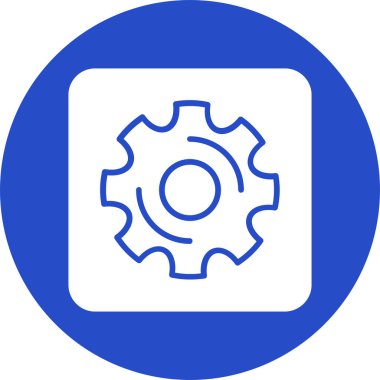 dişli simgesi vektör illüstrasyonu