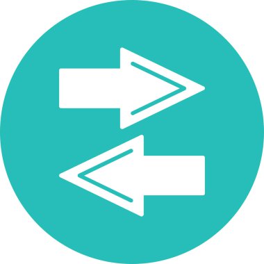 Yönlendirme ok vektör simgesi. biçim düz simge sembolüdür