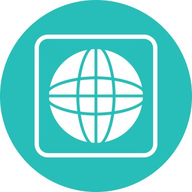 İnternet web simgesi basit tasarım