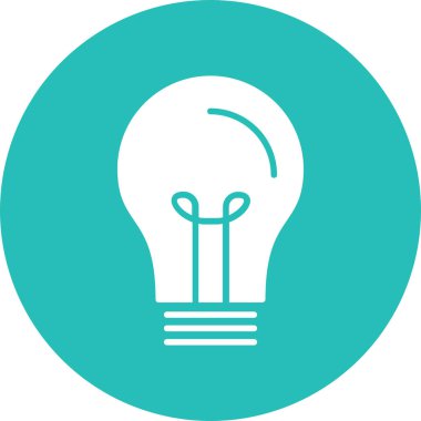 ampul simgesi vektör illüstrasyonu