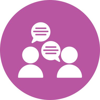 Sohbet simgesi, vektör çizimi