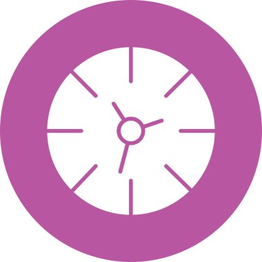 Saatin vektör illüstrasyonu modern simge