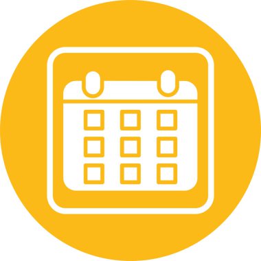 Takvim. Web simgesi basit illüstrasyon