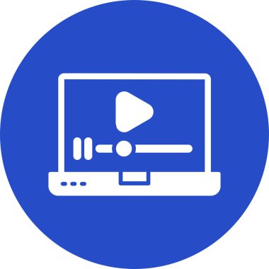 Video Player Vector Icon Design