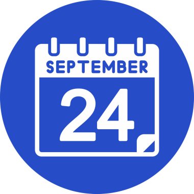 24 Eylül Vektör Simgesi Tasarımı