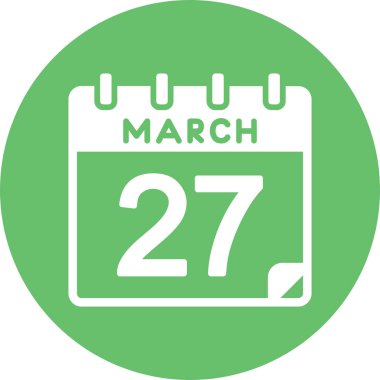 27 Mart Vektör Simgesi Tasarımı