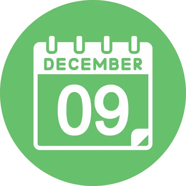 Calendário Com Data Dezembro —  Vetores de Stock