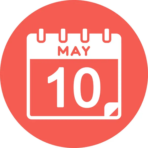 Calendário Com Data Maio —  Vetores de Stock