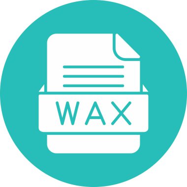 WAX Dosya Biçimi Vektör Simgesi