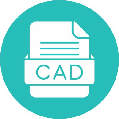 CAD Dosya Biçimi Vektör Simgesi