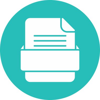 dosya biçimi LIB simgesi, vektör illüstrasyonu 