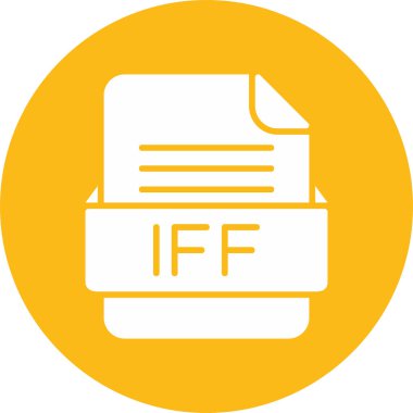 dosya biçimi IFF simgesi, vektör illüstrasyonu