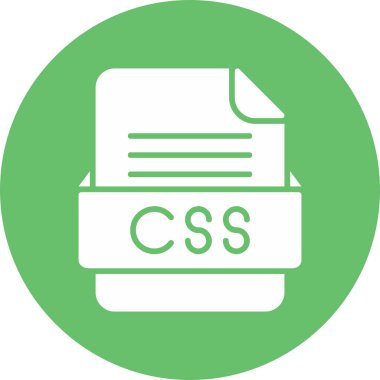 dosya biçimi CSS simgesi, vektör illüstrasyonu