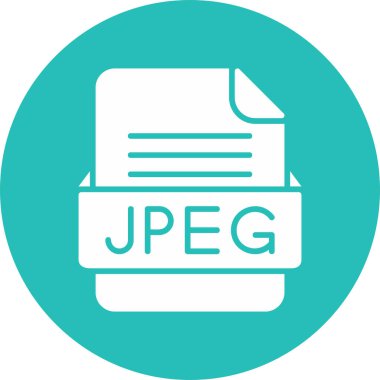 dosya biçimi JPEG simgesi, vektör illüstrasyonu