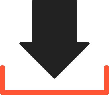 Simge indiriliyor, basit illüstrasyon tasarımı