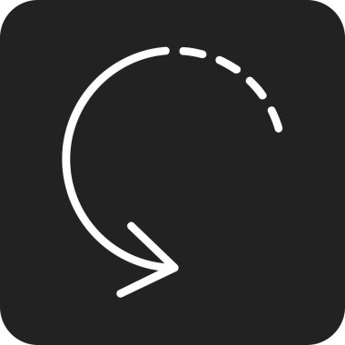 Simgeyi tazele, basit illüstrasyon tasarımı