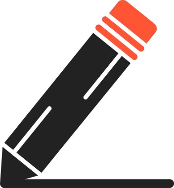 Kalem simgesi, basit illüstrasyon tasarımı