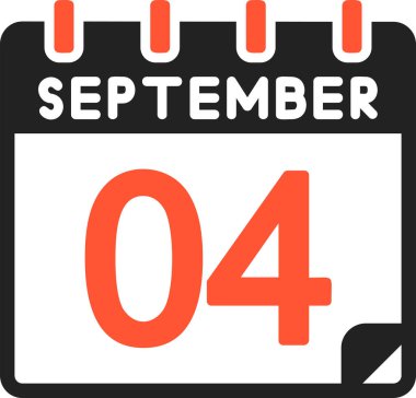 4 Eylül simgesi, basit illüstrasyon tasarımı