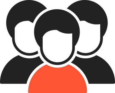 grup simgesi, vektör illüstrasyonu