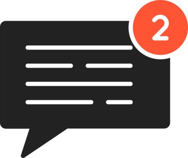 ileti simgesi, vektör illüstrasyonu