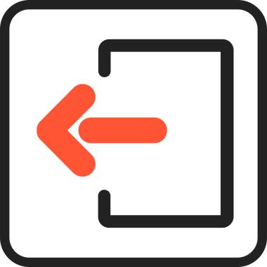 Çıkış simgesi, vektör illüstrasyonu