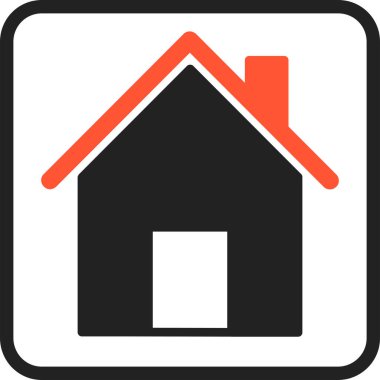 Ev simgesi, vektör illüstrasyonu