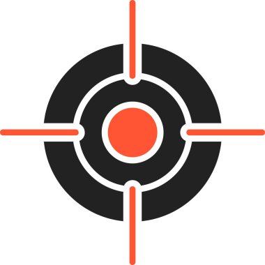 hedef simge, vektör illüstrasyonu