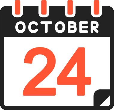 24 Ekim simgesi, vektör illüstrasyonu 