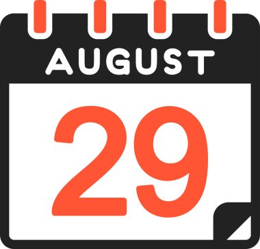 29 Ağustos simgesi, vektör illüstrasyonu 