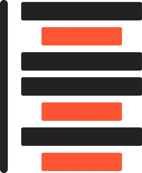 Hizalama simgesi, basit illüstrasyon tasarımı