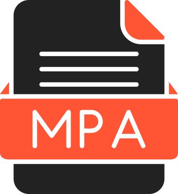MPA biçim simgesi, vektör illüstrasyonu 