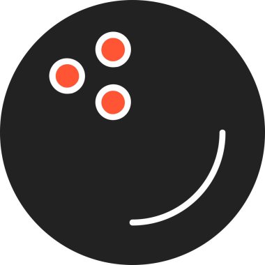 Bowling topu kutsal kişilerin resmi, vektör çizim 