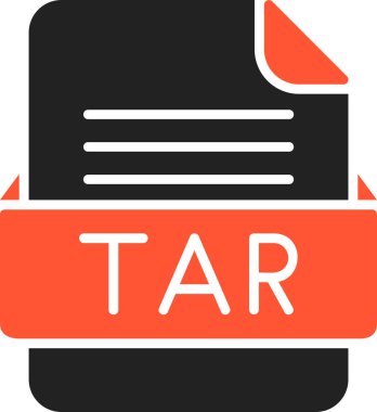 TAR Dosya Biçimi Vektör Simgesi