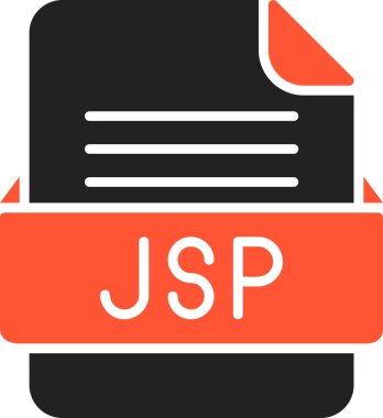 JSP Dosya Biçimi Vektör Simgesi