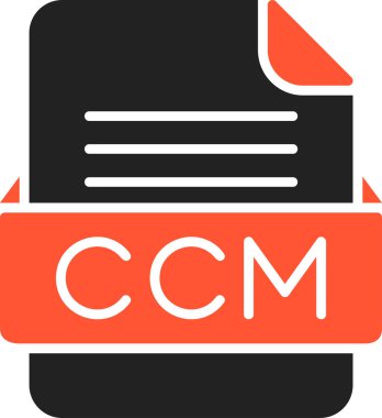 CCM Dosya Biçimi Vektör Simgesi