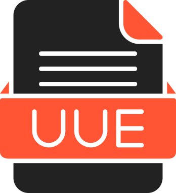 UUE Dosya Biçimi Vektör Simgesi
