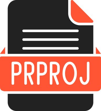 PRPROJ Dosya Biçimi Vektör Simgesi