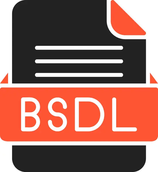 BSDL Dosya Biçimi Vektör Simgesi