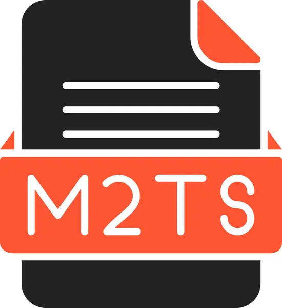 stock vector M2TS File Format Vector Icon