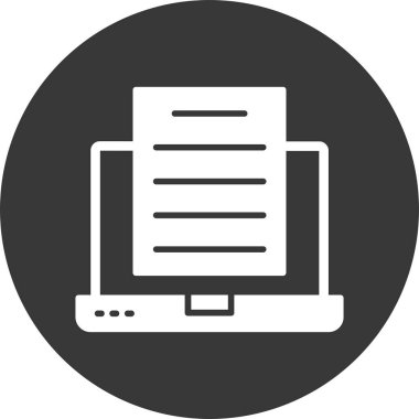 Yazı Vektörü Şekil Simgesi Tasarımı