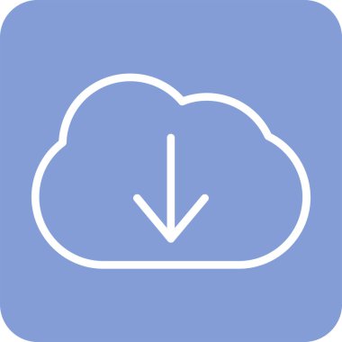 Soyut arkaplanda bulut simgesi indir