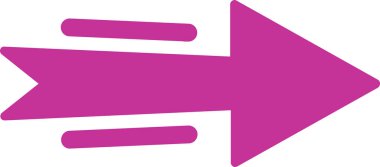 Yön ok simgesi, vektör illüstrasyonu