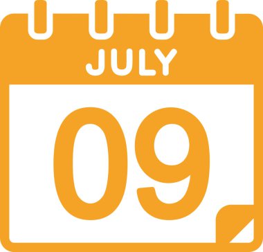 09 Temmuz tarihli takvim