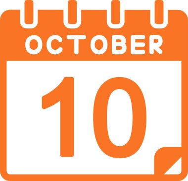 10 Ekim tarihi ile takvim