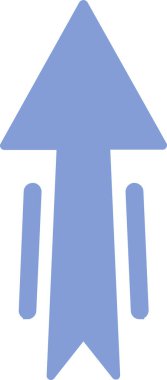 Tasarımınız için yukarı ok yönü simgesi