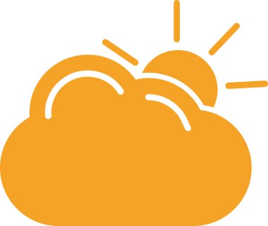 Güneş. Web simgesi basit illüstrasyon