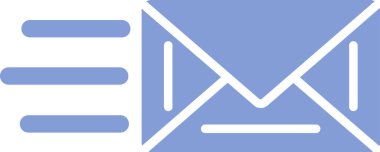 Zarf simgesi vektör illüstrasyonu, imzası ve sembolü