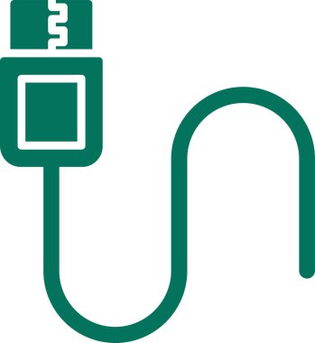 usb bağlantı simgesi vektör illüstrasyonu
