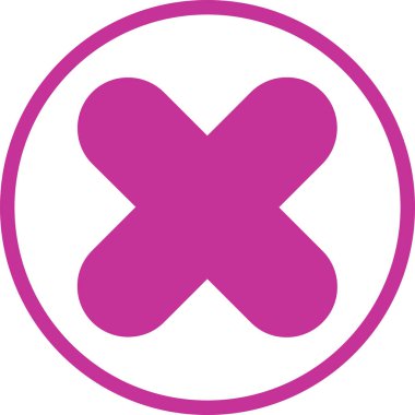 İmza simgesini, vektör illüstrasyonunu iptal et